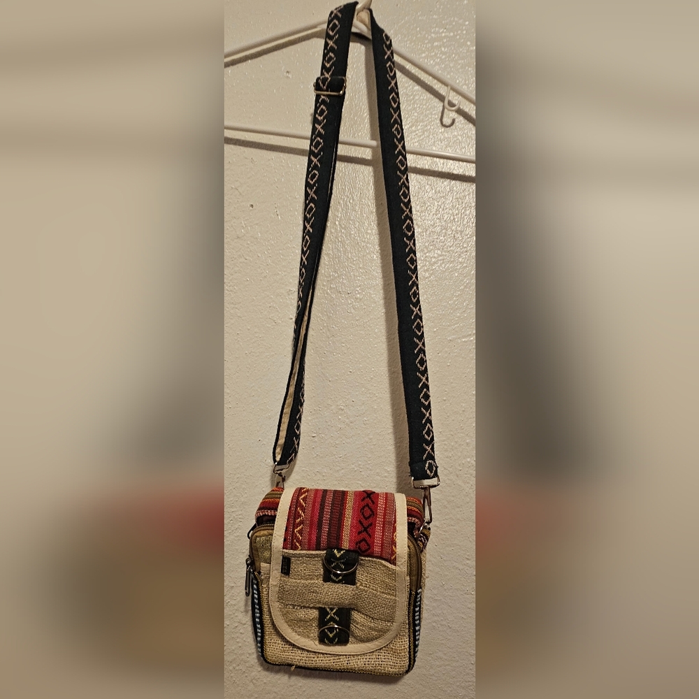Boho Crossbody Bag Napal Hemp Made
